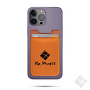 Kortholder silikon med tekstillomme.