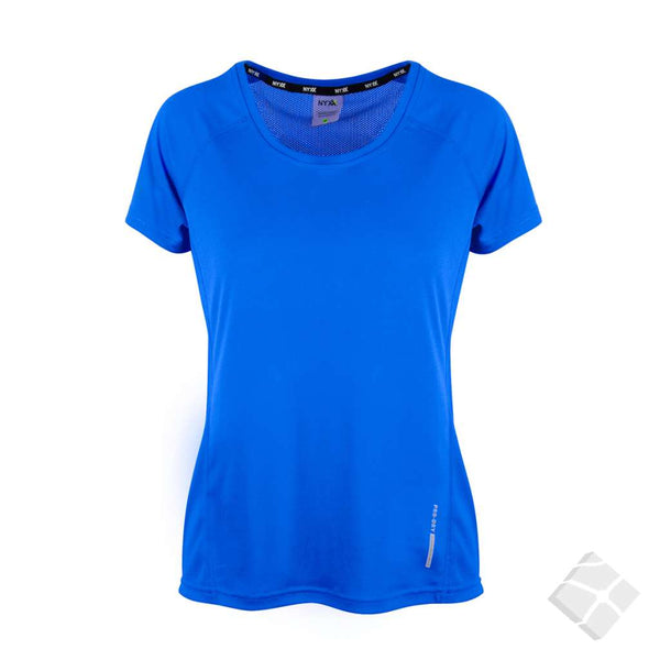 Trenings t-skjorte RUN til dame, kornblå
