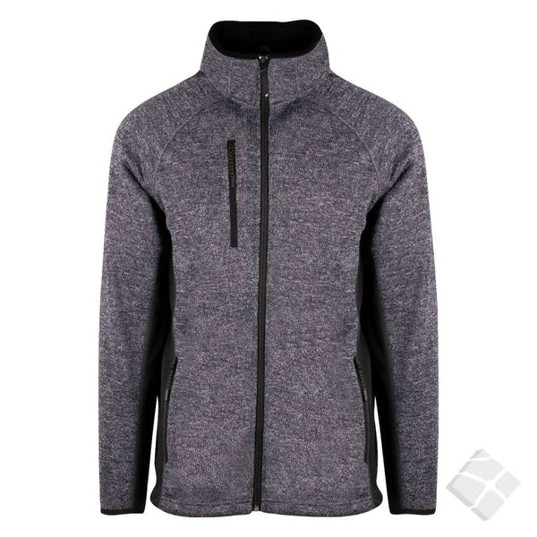 Strikket hettejakke Essential hoodie, koksgrå
