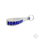 Nøkkelring med silikonband og logotrykk