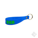 Nøkkelring med silikonband og logotrykk