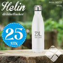 Drikkeflaske Helin m/lasergravert logo - 25 stk.