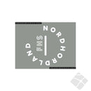 NHFHS logo bryst, hvit