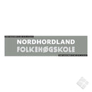 Nordhordaland FHS rygg logo, hvit