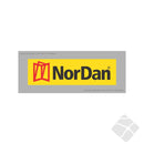 Nordan i 3 farge, bryst logo