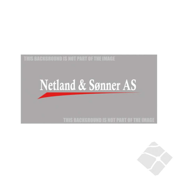 Netland & Sønner bryst, hvit/rød