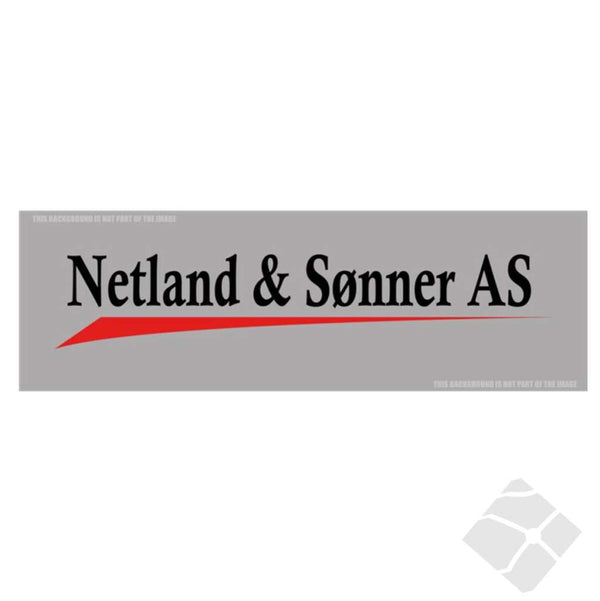 Netland & Sønner rygg, sort/rød