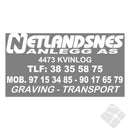 Netlandsnes rygglogo, hvit
