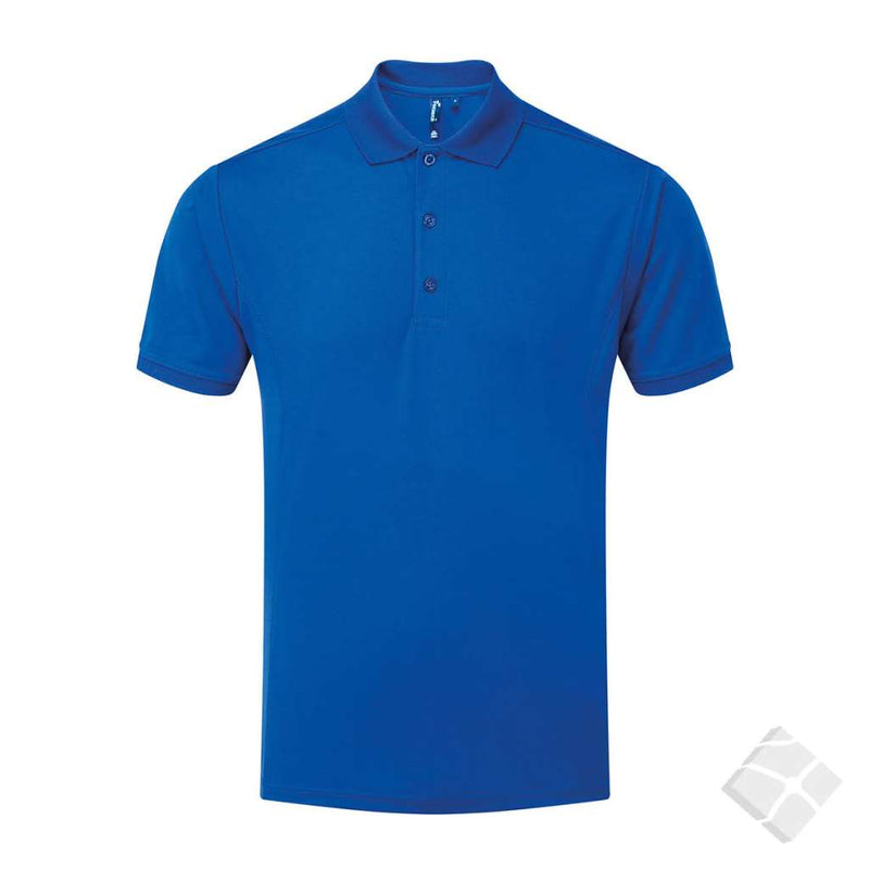 Poloskjorte med Coolchecker, royal blue