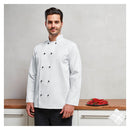 Chef`s jakke m/lang arm