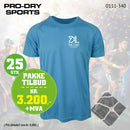 25 stk Sport T-skjorte m/brystlogo, turkis