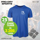 25 stk Sport T-skjorte m/brystlogo, kornblå