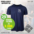 25 stk Sport T-skjorte m/brystlogo, marine