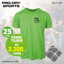 25 stk Sport T-skjorte m/brystlogo, grønn