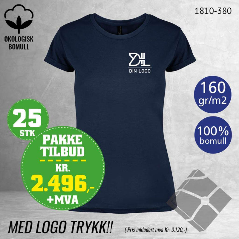 25 stk Fashion t-skjorte Kos, marine