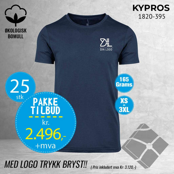 25 stk Fashion t-skjorte - Kypros, urban navy