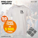 50 stk Sport t-skjorte m/brystlogo, hvit