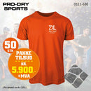 50 stk Sport T-skjorte m/brystlogo, orange