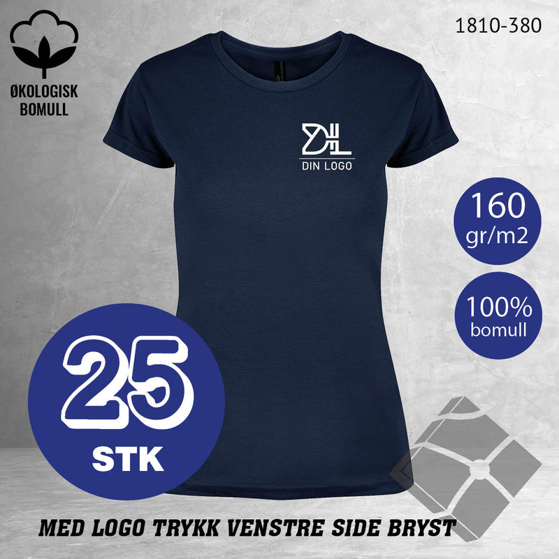 25 stk Fashion t-skjorte Kos, marine