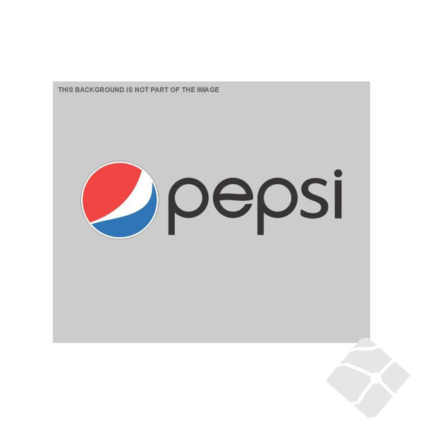 Pepsi bryst logo, rød/hvit/blå/sort