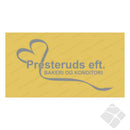 Presterud bakeri & konditori eft. rygg logo, grå