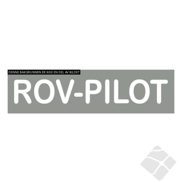 ROV-pilot rygglogo, hvit