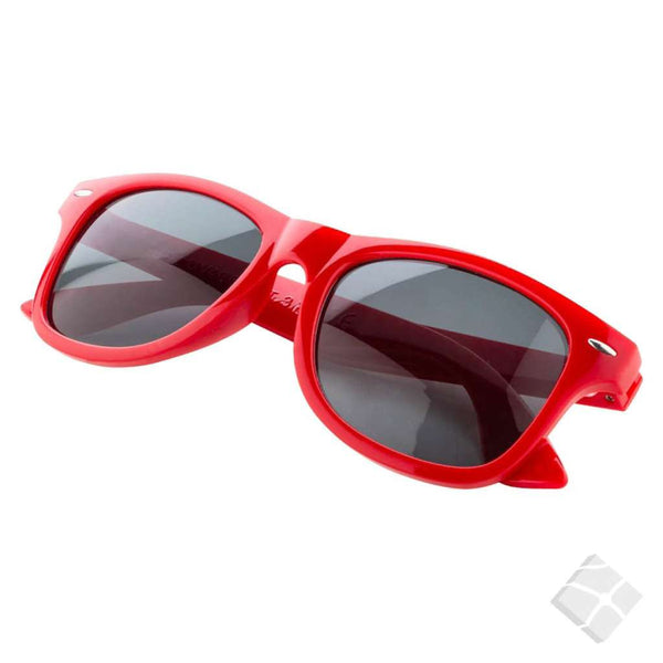 Solbrille ECO m/logo trykk - Sunrise, rød