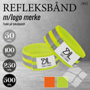 Refleksbånd m/logo trykk, safety gul