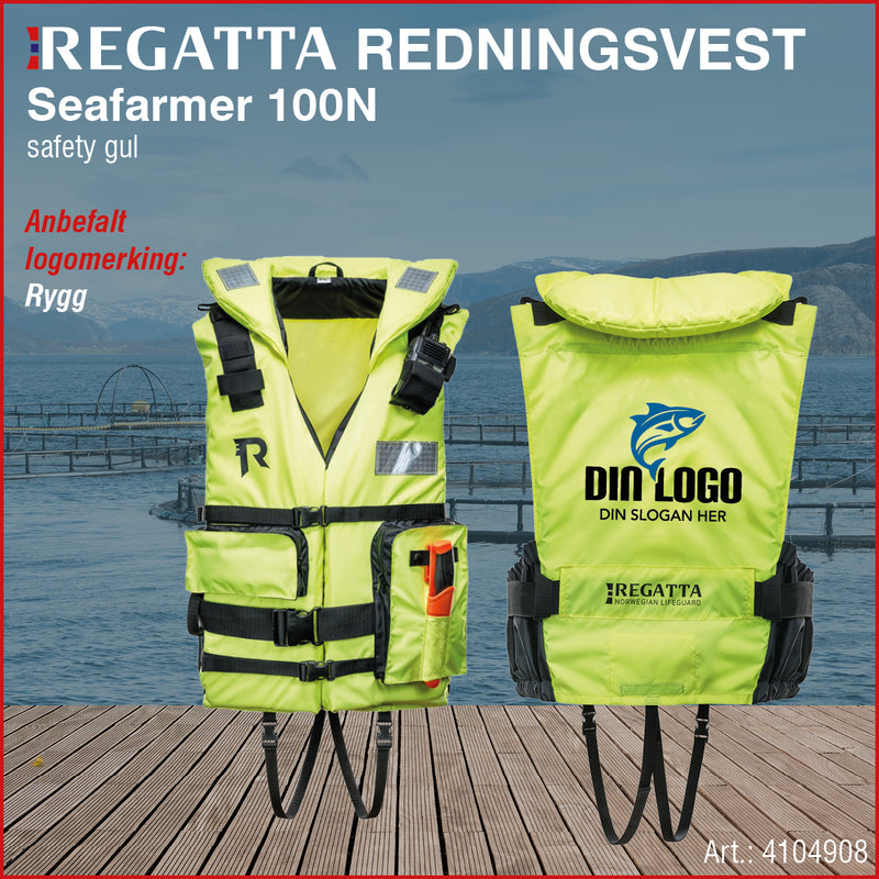 Regatta seafarmer redn. vest 100N, safety gul
