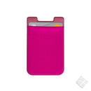 Kortholder silikon med tekstillomme.