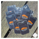 Kortholder silikon med tekstillomme.