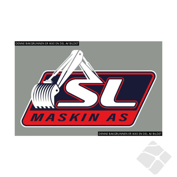 SL Maskin AS rygg logo, farger