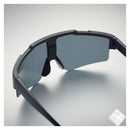 Sporty solbriller m/fargede speilglass, sort