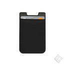 Kortholder silikon med tekstillomme.