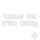 Sjablong - Varsam steng grinda