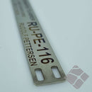 Teine merkeskilt f/tau, 4 hull, syrefast