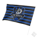 Logo-/supporterflagg med stang - 50x30cm