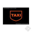 Taxi logo arm/bryst, orange.