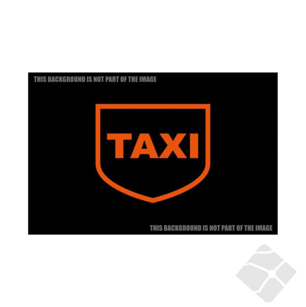 Taxi logo arm/bryst, orange.