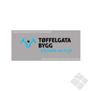 Tøffelgata bygg,  bryst logo
