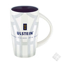 Sigurd porselenskrus m/1 farge logo trykk, hvit/blå