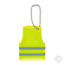 Myk refleks med logo, safety gul