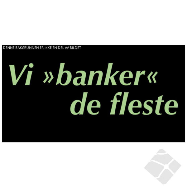 Fl.Fjord Sparebank "vi banker de fleste", grønn