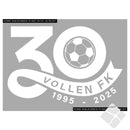 Vollen FK 30år rygg logo, hvit