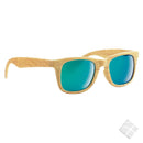 Solbrille med speilglass, wood