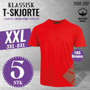 You t-skjorte XXL - 5 pk , rød