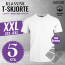 You t-skjorte XXL - 5 pk , hvit