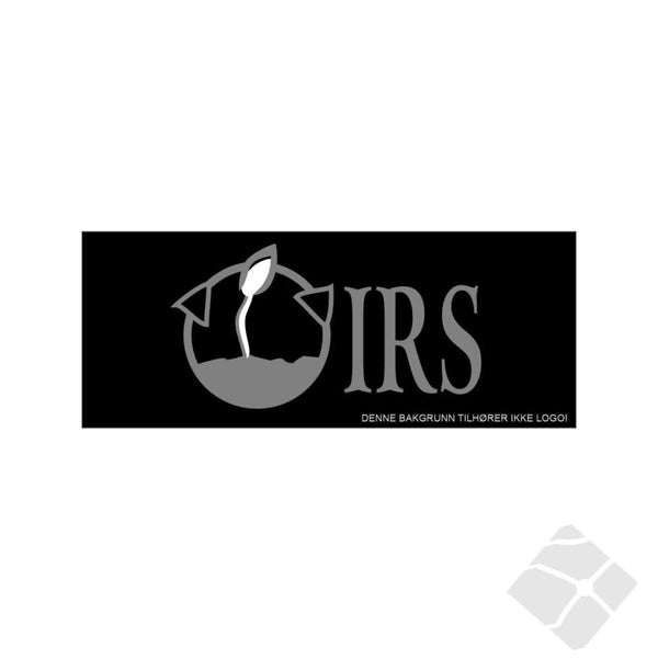 IRS logo bryst, grå/hvit