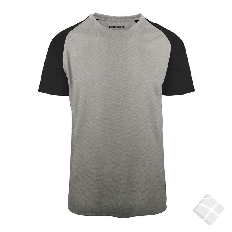 Sport t-skjorte Dragon kontrast, gråmelert