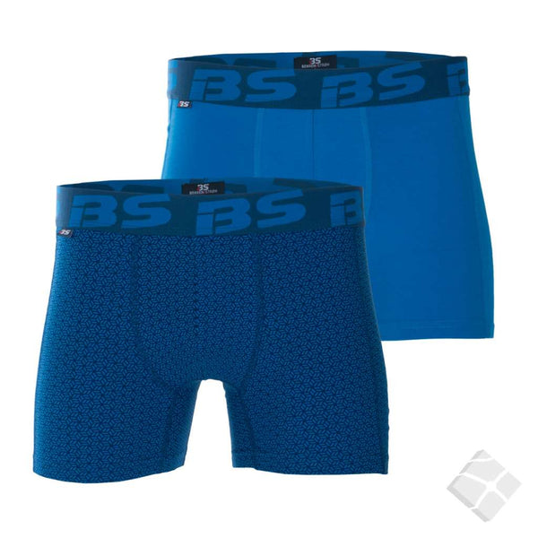 2 pack - Boxershorts i bomull, blå